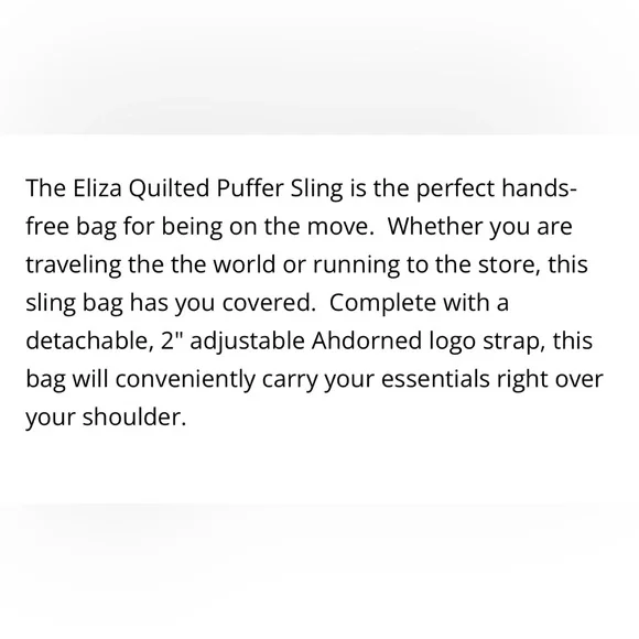 NWT New White Quilted Puffer crossbody bag with Strap - Picture 12 of 12